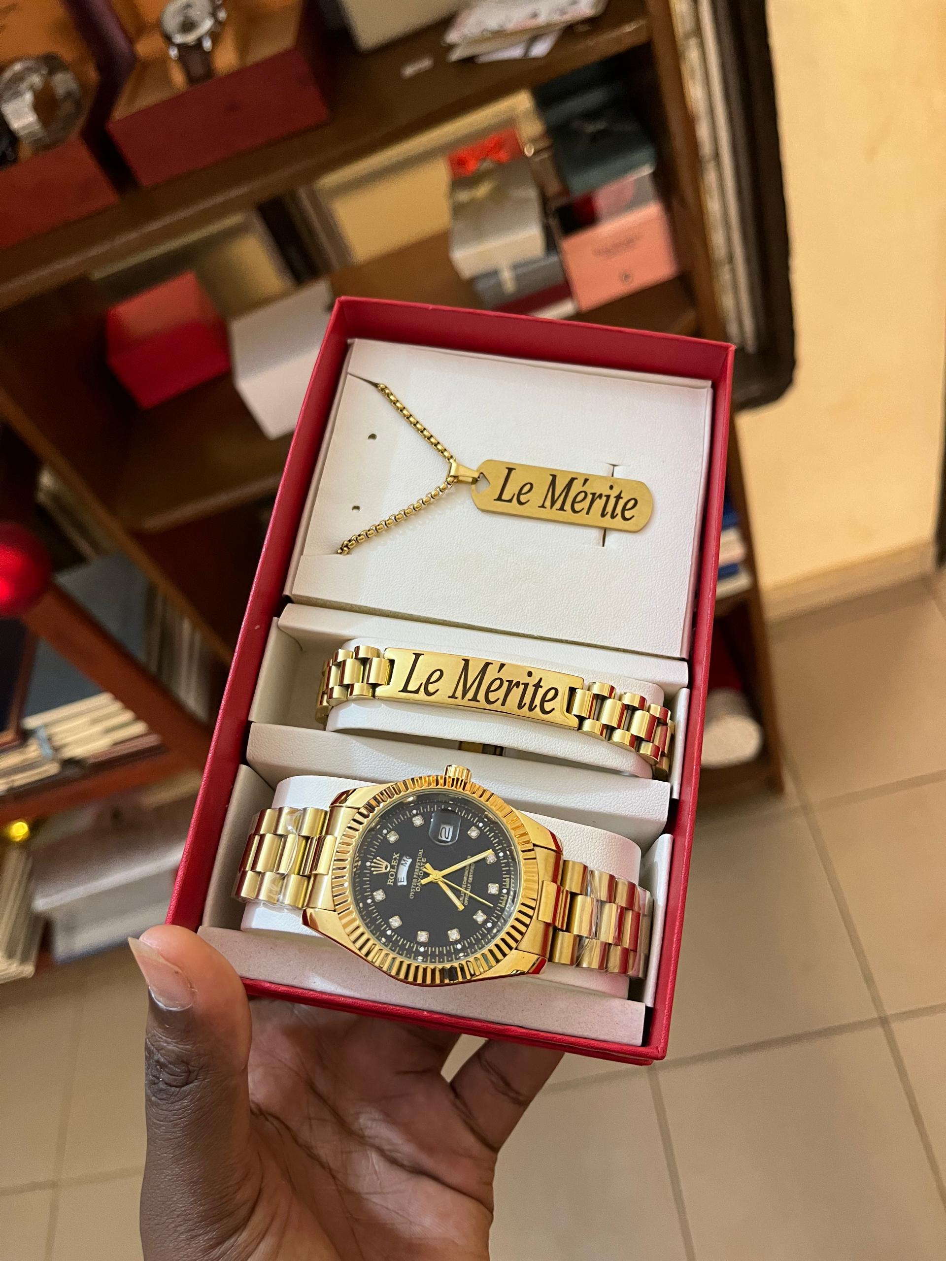 Ensemble bijoux homme